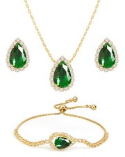 Yowivon Prom Jewelry Set for Women Brides Bridesmaids Bridal Wedding Jewelry ...