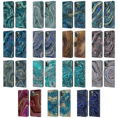 OFFICIAL LEBENSART GEO LIQUID MARBLE LEATHER BOOK CASE FOR APPLE iPHONE PHONES