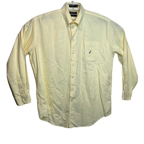 Nautica Vintage Oxford Mens Yellow Size 