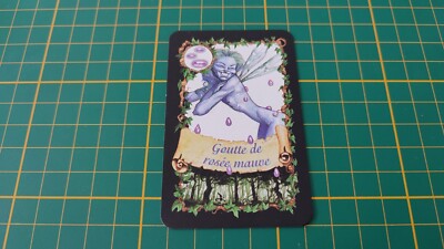 Zutatenkarte Tautropfen lila Gesellschaftsspiel Elixier Asmodée Verlag #B76