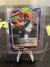 2023 Panini Donruss Baseball #CA-DE Dennis Echersley Classics Blue Auto 20/49
