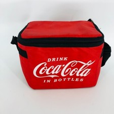 Sac isotherme vintage Coca-Cola rouge nylon lunch bag avec bandoulière