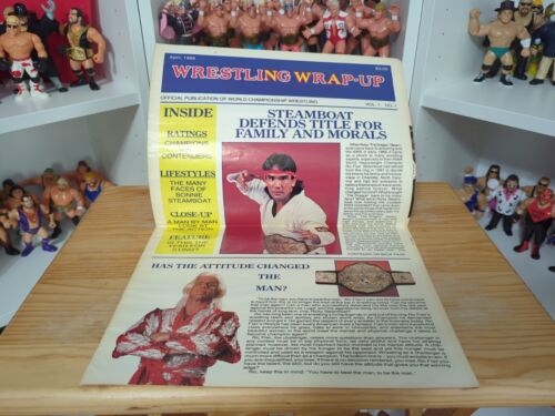 WCW/NWA Wrestling Wrap-Up - Vol. 1 No. 1 - 1989 - Ric Flair, Ricky Steamboat - Afbeelding 1 van 4