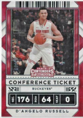 2020-21 Contenders Draft Picks Variation Conference Ticket #37 D'Angelo Russell 