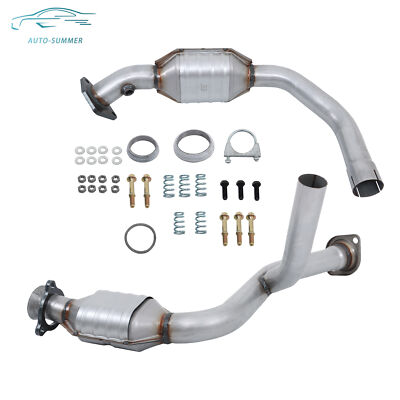 #ad #ad Catalytic Converter Exhaust Y Pipe For 2007 2008 Chevy Silverado Suburban Tahoe $112.47