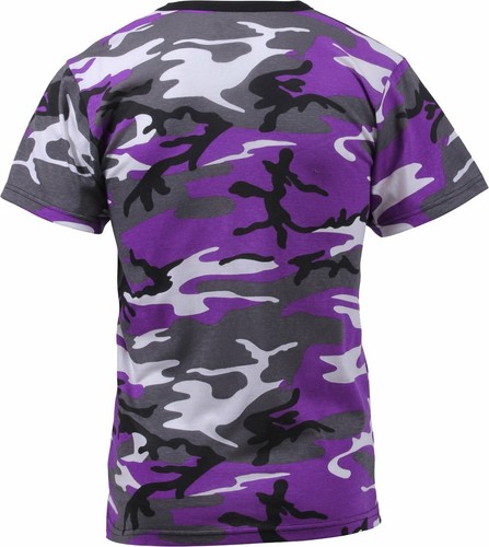 Mens Purple Camouflage Tactical Military Short Sleeve T-Shirt | eBay
