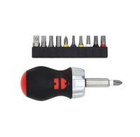 WüRth Schraubendreher Ratsche Mini 12-Tlg. 1/4 Zoll | 061363050