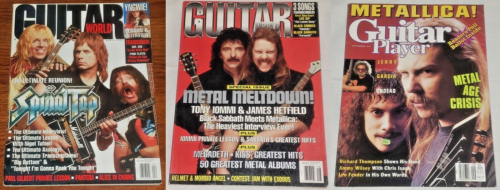 GUITAR PLAYER & WORLD Magazine 1991/1992 James Hatfield/Spinal Tap/Toni Iommi - Picture 1 of 8