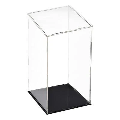 UXCELL Acrylic Clear Display Case Box Dustproof Protection Showcase 15x15x30cm