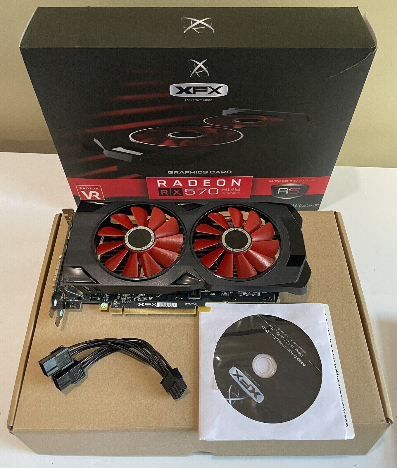 nikotin Effektiv dybde XFX RS Strix Radeon VR Ready RX 570 OC 8GB GDDR5 Graphics Card Gaming – ASA  College: Florida