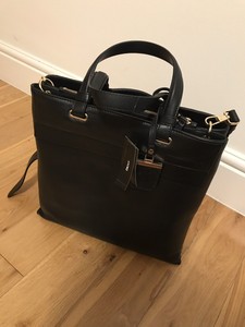 dkny bag black leather
