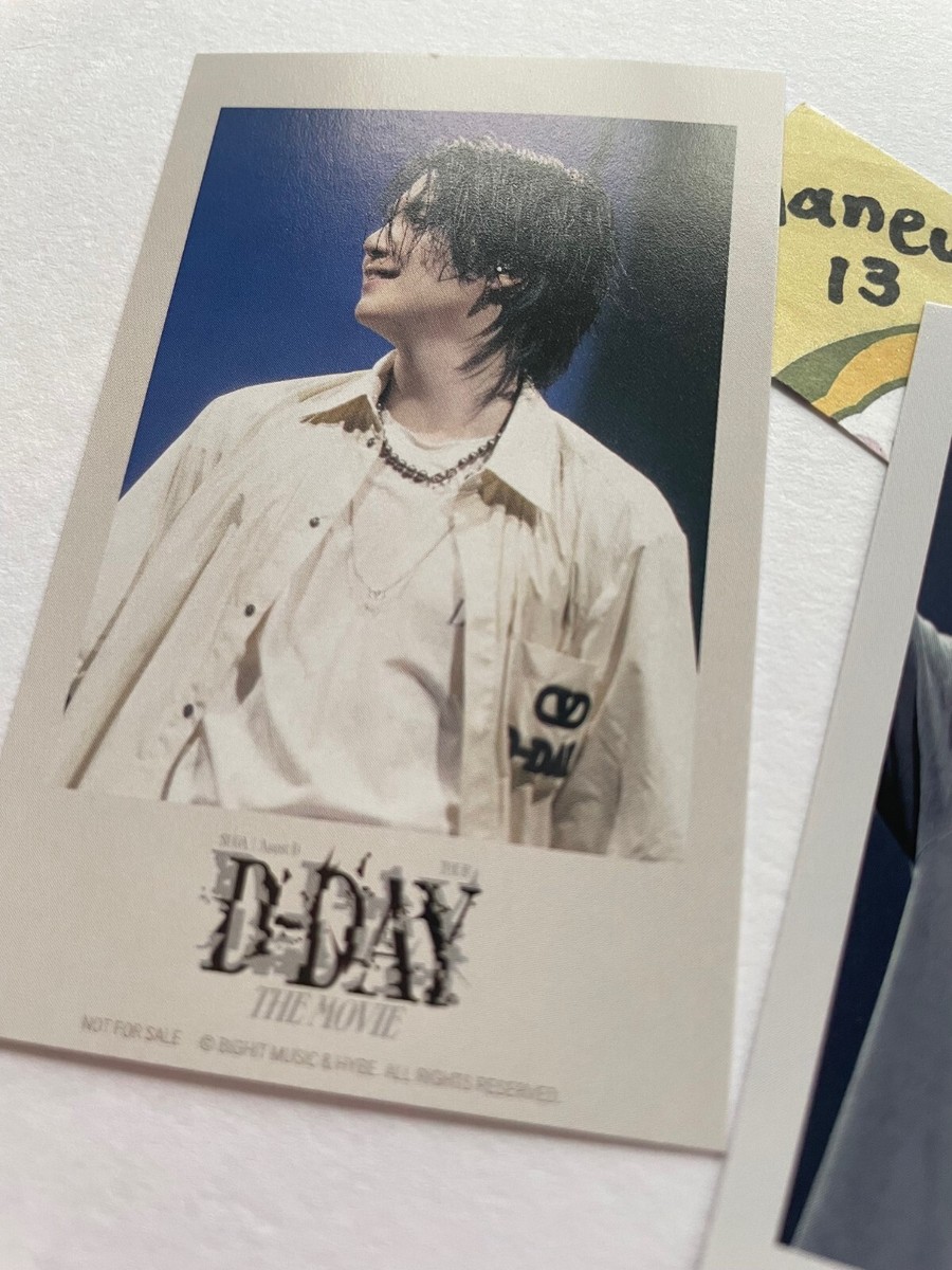 BTS SUGA Agust D TOUR D-DAY THE MOVIE Japan limited rare Photocard