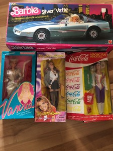 barbie silver corvette