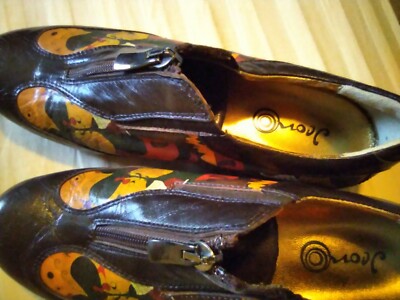 Icon wearable art, black, and brown leather shoe. Size 6 ICON Wearable ART brown Leather Shoes Eu sz. 36 | eBay main image 3