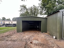 Premium Cold Rolled Steel Framed Storage Shelter Kit with Car Port (Model B26)