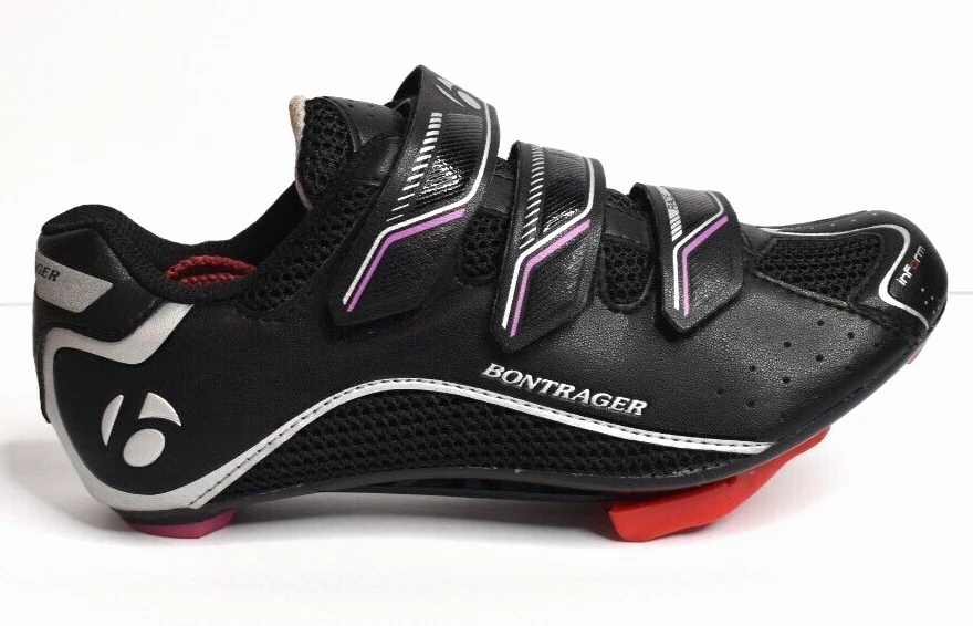 Zapatos para mujer Bontrager Race Inform Spin Cycling negros EE. UU. 6,5, Euro 38, Reino Unido 5,5 Foto 4 de 4
