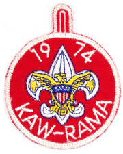 Vintage 1974 Kaw-Rama Kaw Council Patch Boy S...