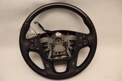 2014-2016 KIA CADENZA STEERING WHEEL LEATHER BLACK W/ MULTIFUNCTION SWITCH OEM