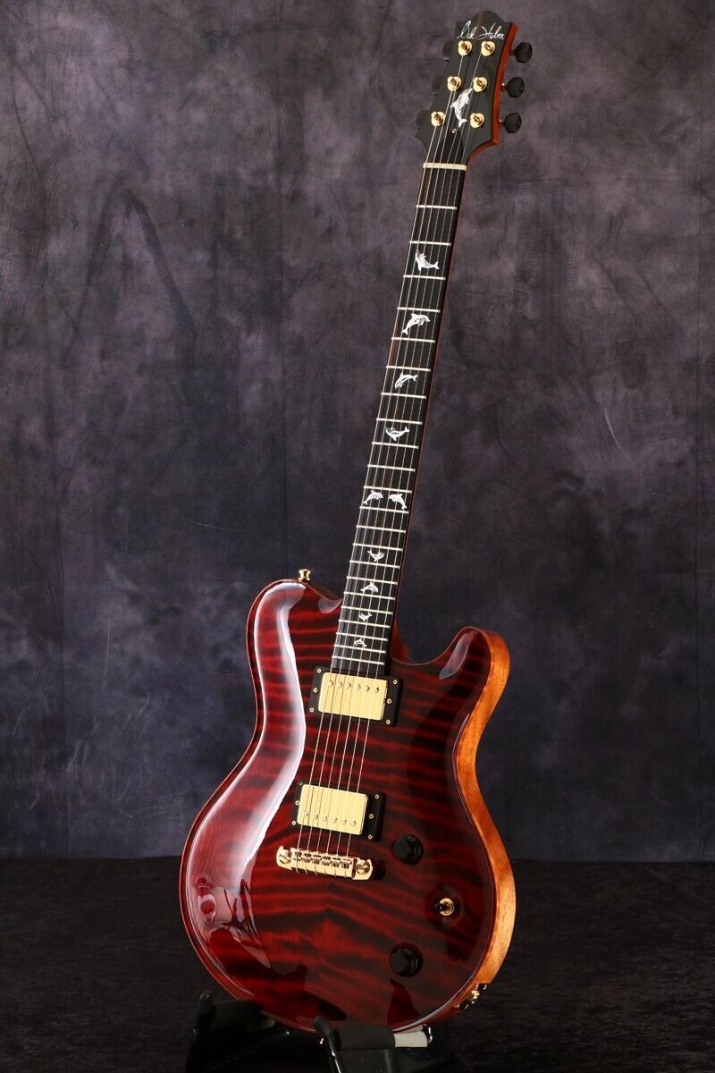 Nik Huber Redwood Dolphin Inlays Ruby Red 2019 Electric Guitar