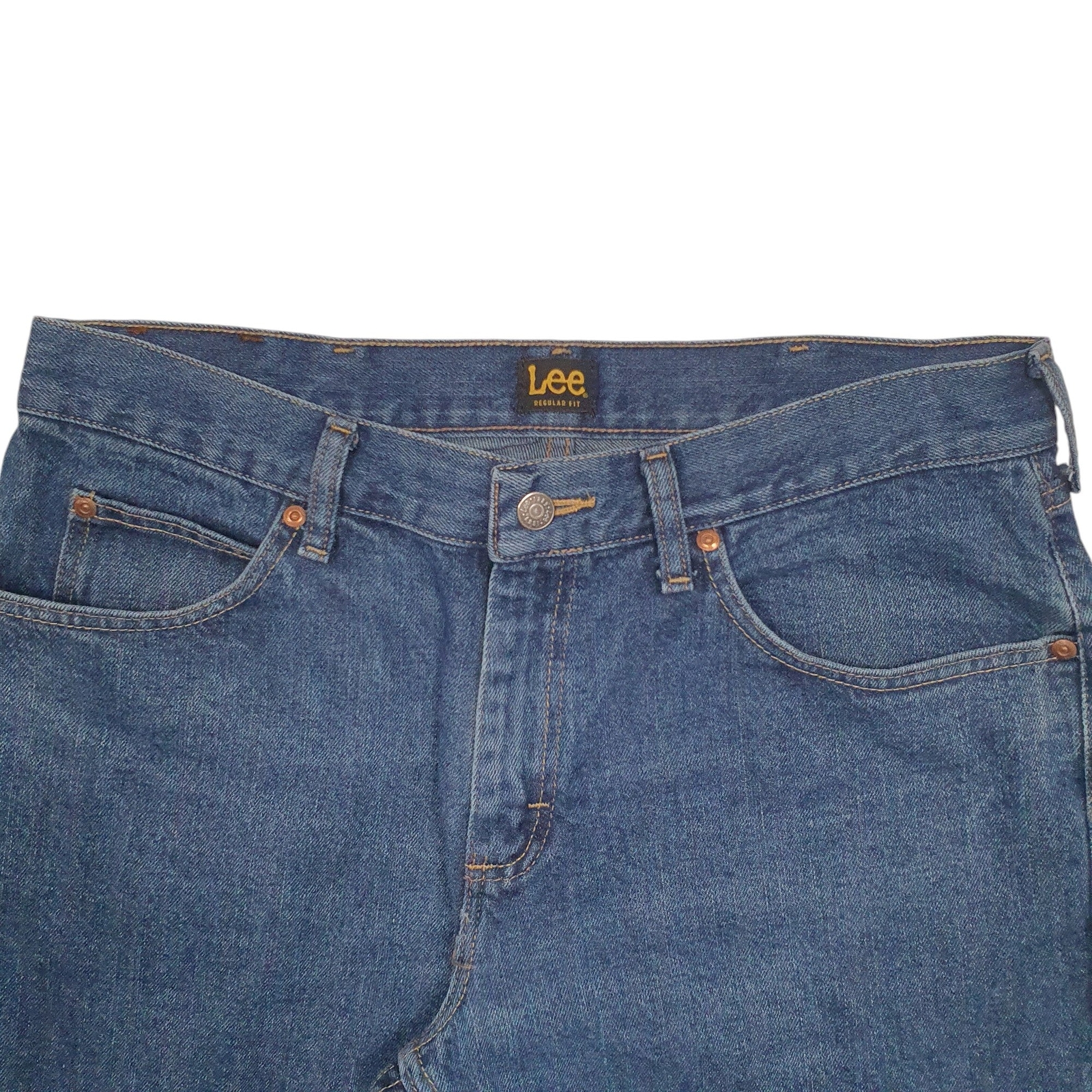 LEE Casual Jeans Regular Fit Blue Denim Trousers Mens W34 L29 image 2
