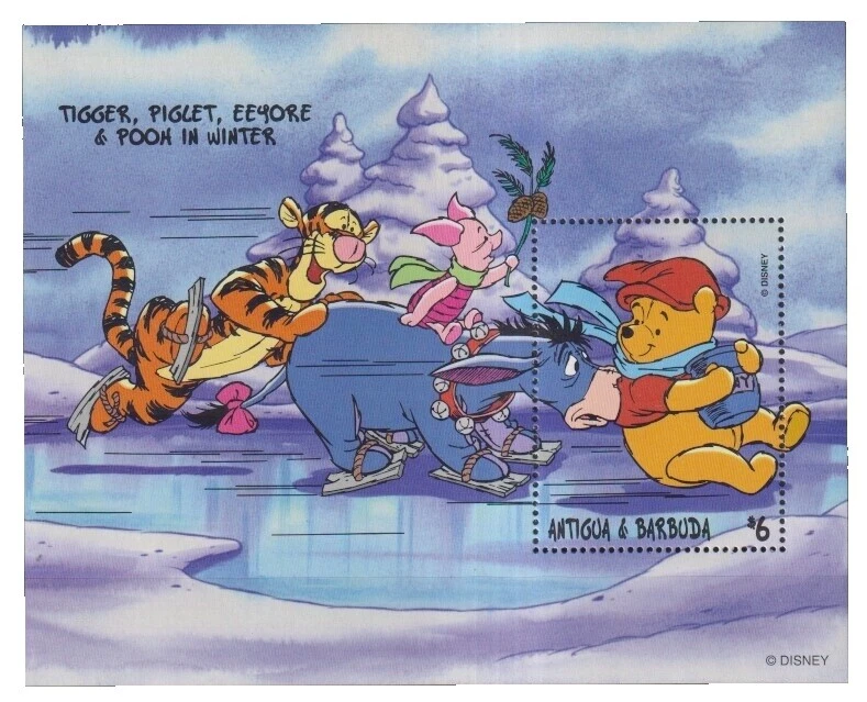 Antiguan & Barbudan Disney Animation & Cartoon Postal Stamps
