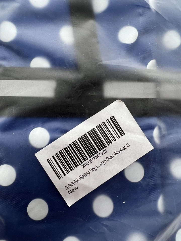 Dogs Life Jacket SUNFURA Ripstop, Adjustable Lifesaver Blue Dot Size L New Foto 3 de 4