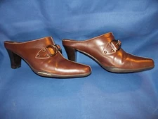 Monty Flexisole Brown Mule Size 8 1/2 with original Box