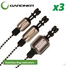 Gardner Tackle Stainless Bug Bite Indicator Bobbins (Set of 3) - Carp Fishing