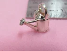 SU Vintage 925 Sterling Silver  3D Water Can Charm with Split Ring Attached