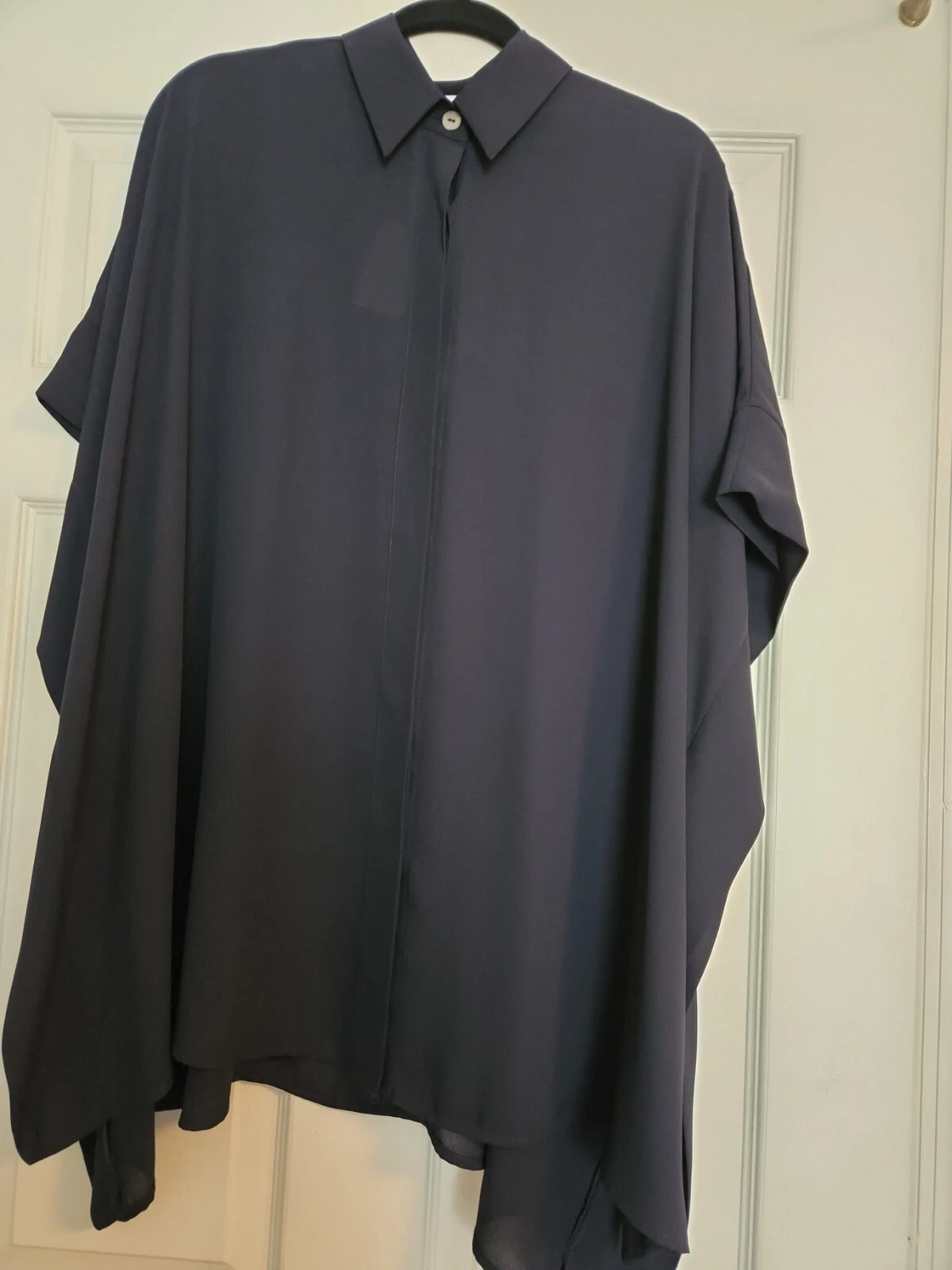 NEW W/T JOSEPH RIBKOFF NAVY SLEEVELESS TUNIC/PONCHO US 10