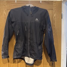 Women’s Mountain Equipment Blue Paclite Gore Tex Jacket Storm Zips sz10