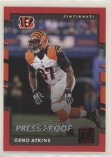 2017 Panini Donruss Press Proof Red Geno Atkins #58 3a3