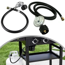 Complete Hose and Regulator Kit for 540 lb Propane BBQ Grills and Appliances