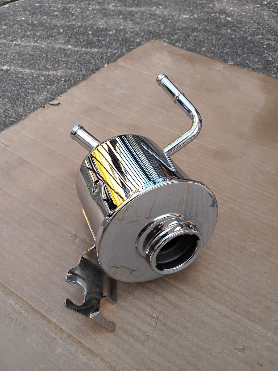 PN L300ml×3 NISSAN 300ZX 90-96 NA CHROME PLATED STEERING FLUID BOTTLE