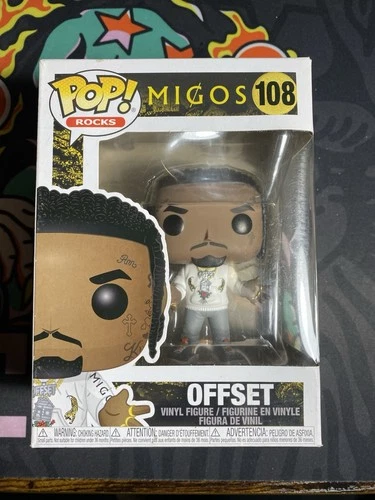 Funko Pop! Rocks Offset Migos 108 Vinyl Figure preowned