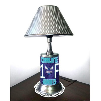 Charlotte Hornets Lamp NBA Table Lamp with Shade Desk Light Room Decor