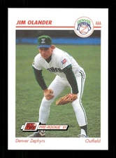 1991 Line Drive AAA Denver Zephyrs 147 Jim Olander BXCP30