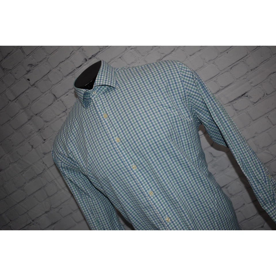 Peter Millar Mens Size Medium Performance Summer Dress Shirt Crown Sport Stretch - Image 3 of 4