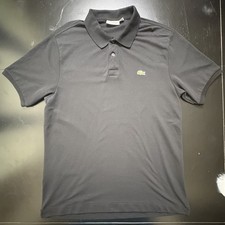 Lacoste Men's Classic Fit L.12.12 Original Pique Polo Size US XL, Black