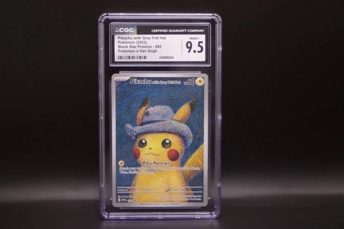Pokemon Pikachu with Grey Felt Hat Van Gogh 085 Promo SVP CGC 9.5