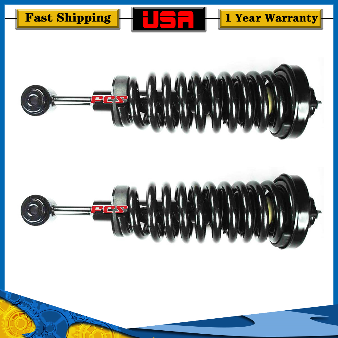FCS Parts Front Struts Shocks Driver Passenger for 2003-2006 Lincoln Navigator