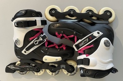 SEBA FR1 80 BLACK & WHITE INLINE SKATES Rollerblades Unisex Adult