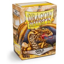 Dragon Shield Matte Gold 100 Protective Sleeves