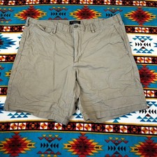 Banana Republic Lived-In Shorts Chino Casual Khaki Beige Mens Size 38