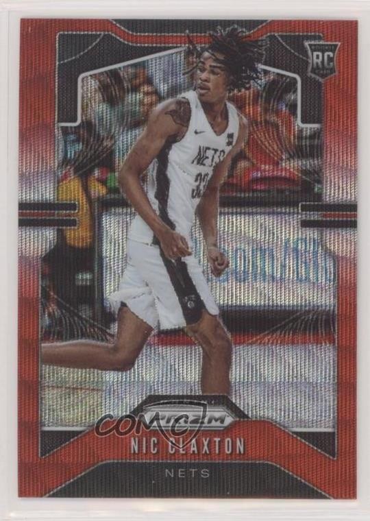 2019-20 Panini Prizm Rookie Ruby Wave Nic Claxton Nicolas #292 1q0b
