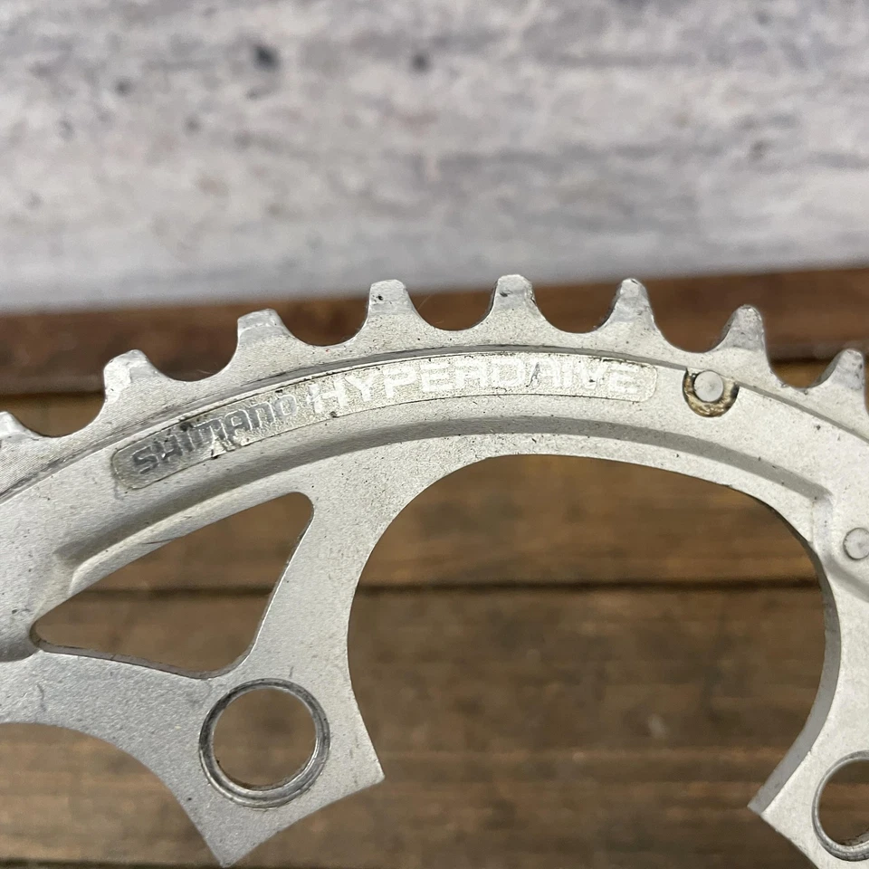 Shimano SG HyperDrive Chainring 46T 110 BCD 5-Bolt Silver Road Bike Outer Ring - Image 3 of 4