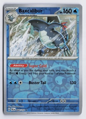 Baxcalibur - PAL #060/193 SV02: Paldea Evolved Rare Reverse Holofoil NM