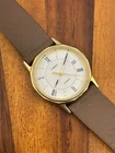 Vintage Timex Watch Men Octagon Bezel Gold Tone 1986 Quartz 31mm For Repair