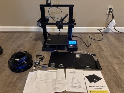 UPGRADED Creality Ender-3 3D Printer (Used, V1) + Spare Parts And Upgrades