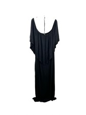 Kari Lyn Womens Black Maxi Flutter Shoulder Dress Size 5